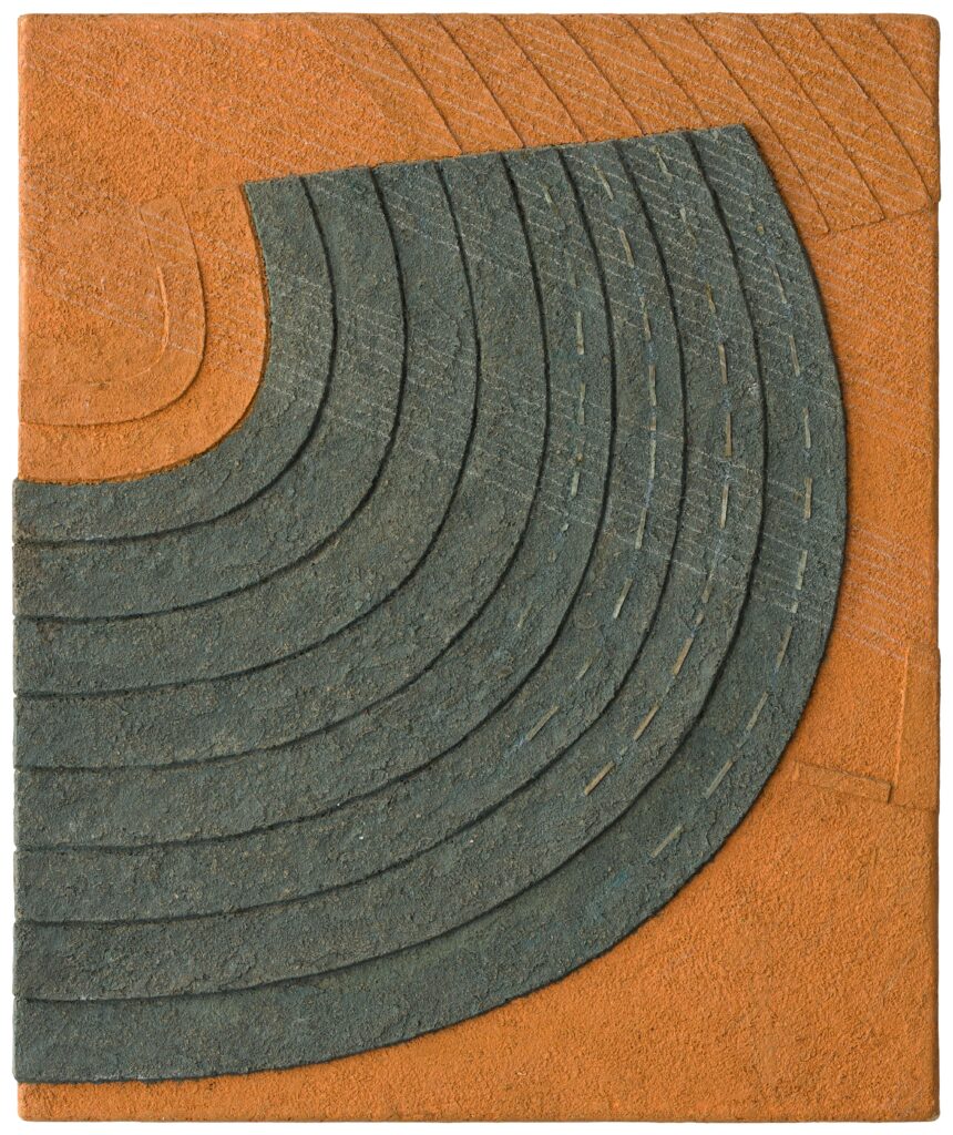 Bend. From the series My bends Maciej Pęcak 44x32x2.3cm relief on canvas 2014-min