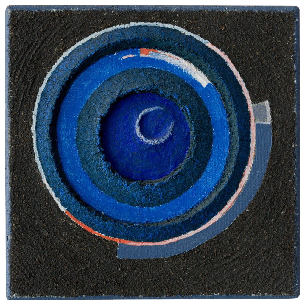 He Maciej Pęcak 20.5x20.5x2.5cm relief on canvas 2018 Perygrynacje - Ufo-min