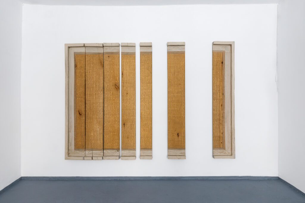 Mountain landscape 203x200x7cm wooden sculpture 2002 (3)