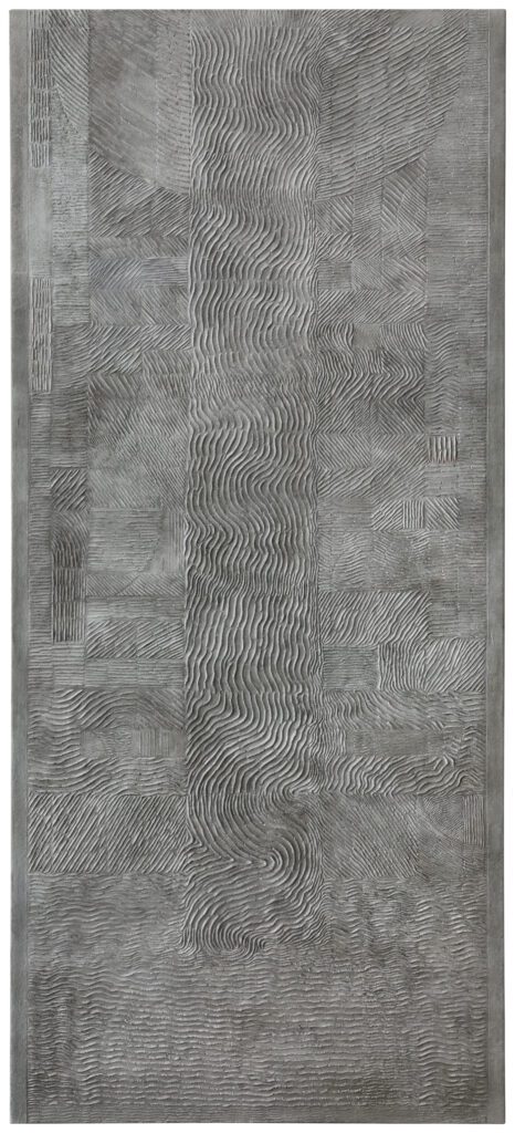 Maciej Pęcak Source 226x100x4.5cm relief on canvas 2022