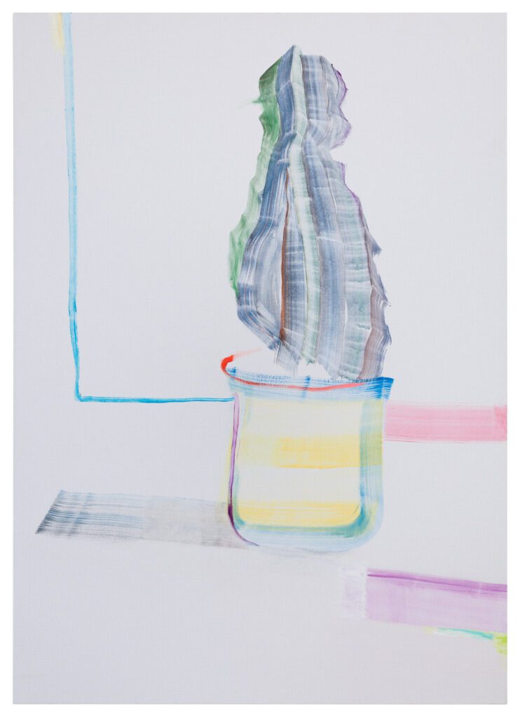 Gerlind Zeilner Cactus tempera, oil on canvas 140 x 100 cm 2023
