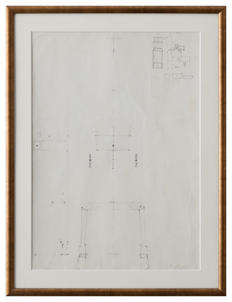 Josef Dabernig Figure pencil on paper 41 x 29 cm 1978