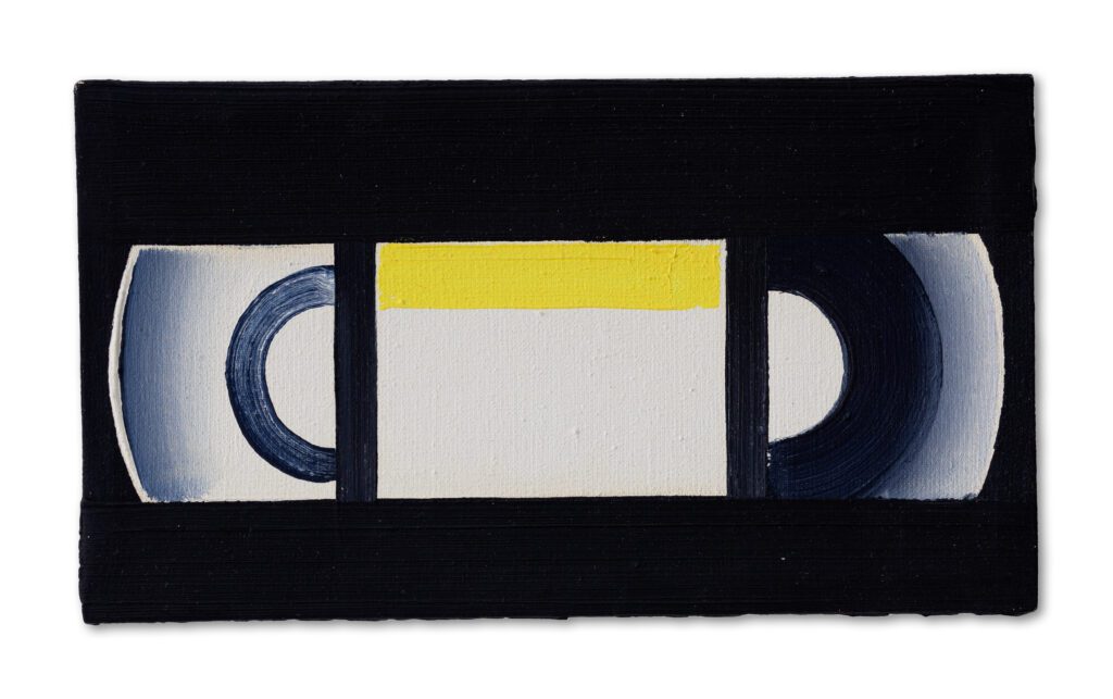 Rafał Bujnowski VHS Cassette acrylic on canvas 10.79 x 19.05 cm 2001
