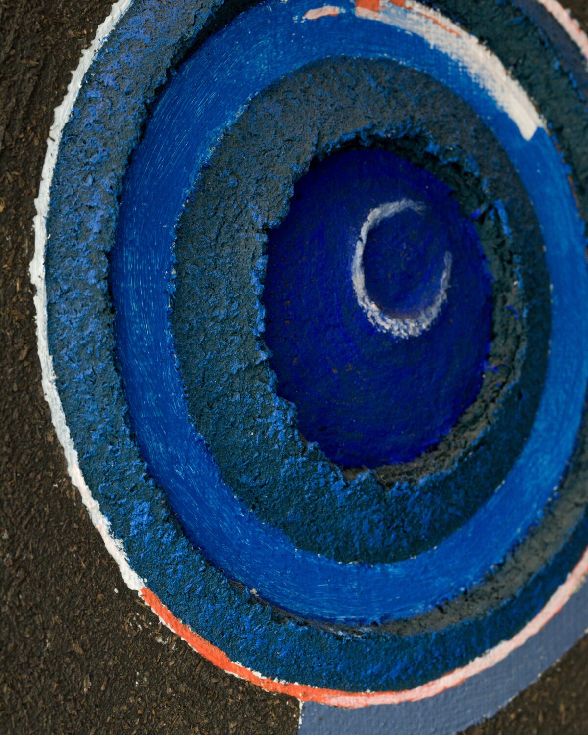 He Maciej Pęcak 20.5x20.5x2.5cm relief on canvas 2018 Perygrynacje - Ufo detail