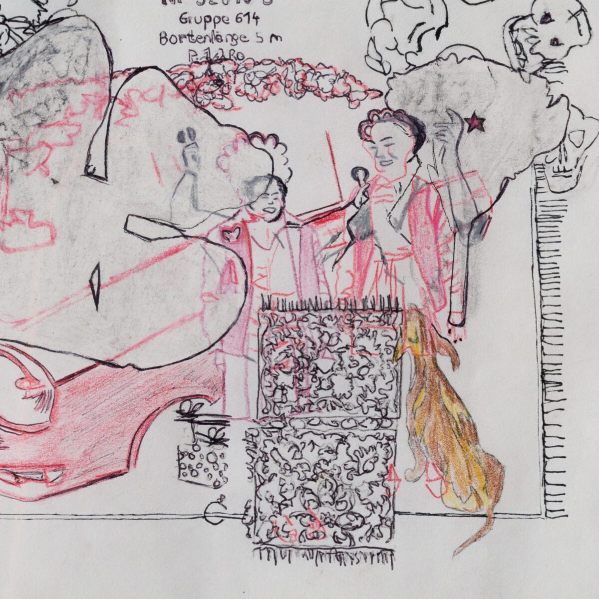 Isa Schmidlehner Rainer Maria Rilke (Madame Realism) II mixed media, collage on paper 49,7 x 38,3 cm, 58 x 45 cm framed 2001 (3)