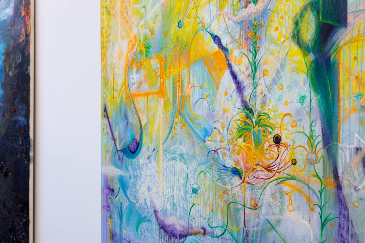 Radim Koros Virtual muse 190 x 170 cm oil on linen canvas 2021