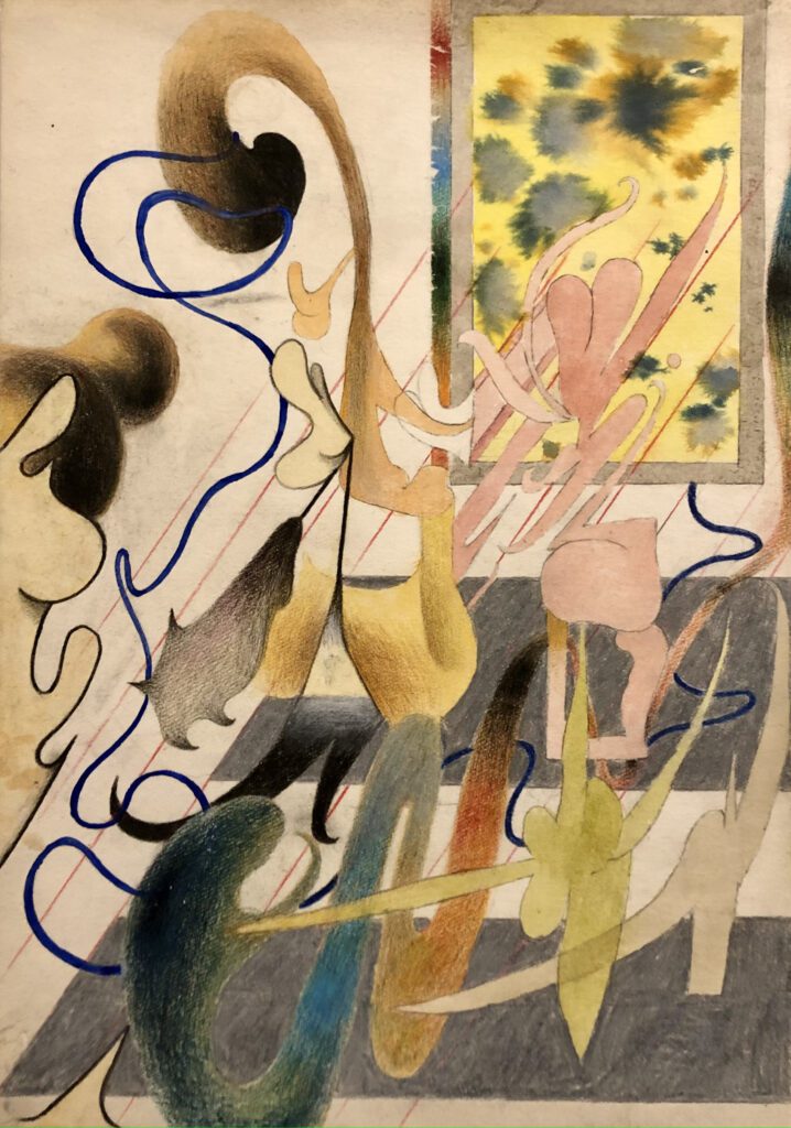 Marcin Dymek no title 31 x 22,55 cm water paint on paper 2020