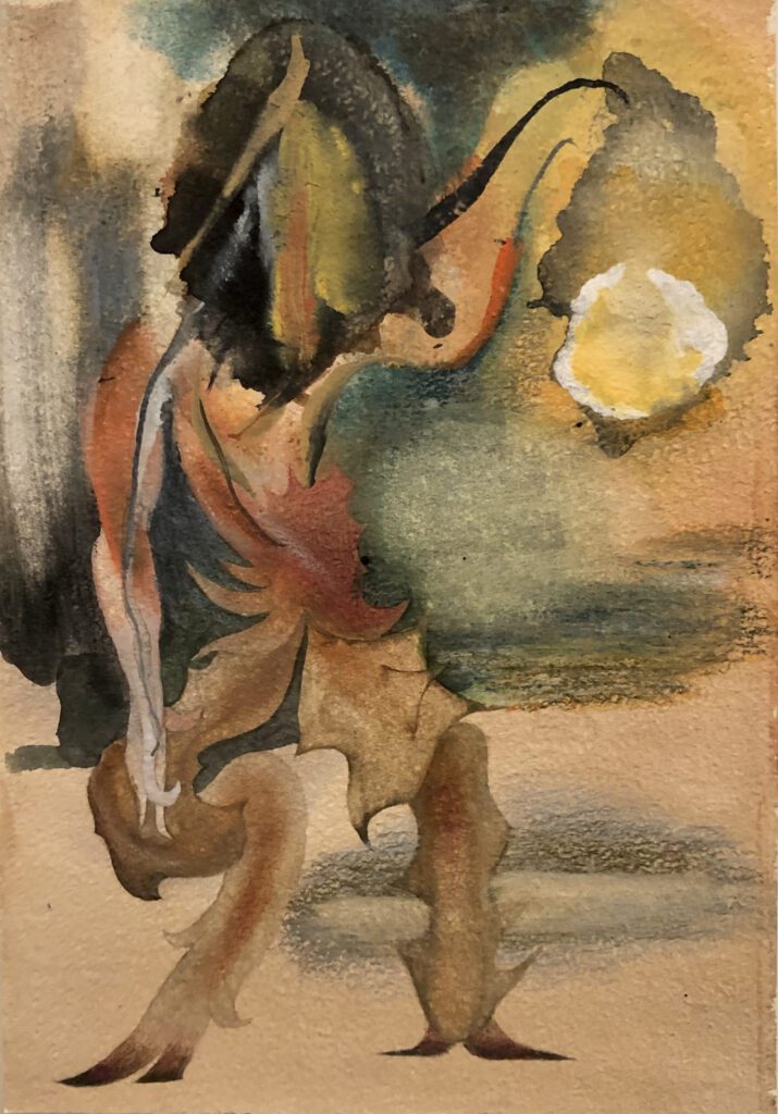 Marcin Dymek no title 31 x 22,55 cm water paint on paper 2020