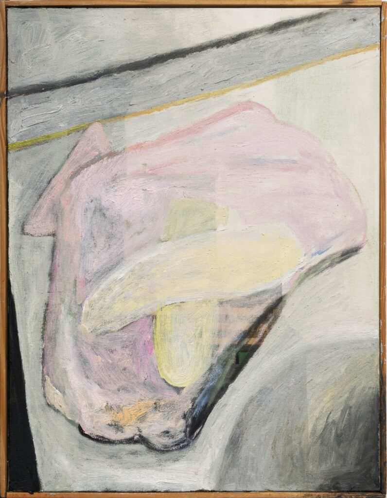 pęknięta_mydelniczka_z_mydłami_2022_olej_drewniana_rama_51,8x41,6cm Michal Malinski-min