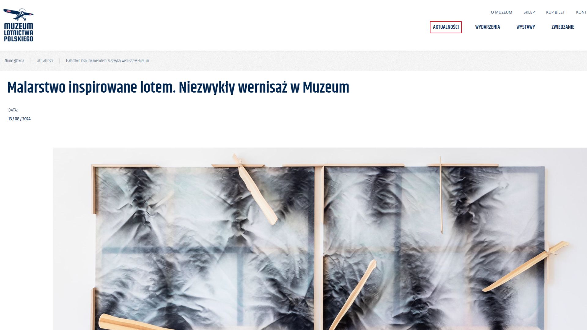 Bogumił Ksiązek muzeum lotnicta wystawa